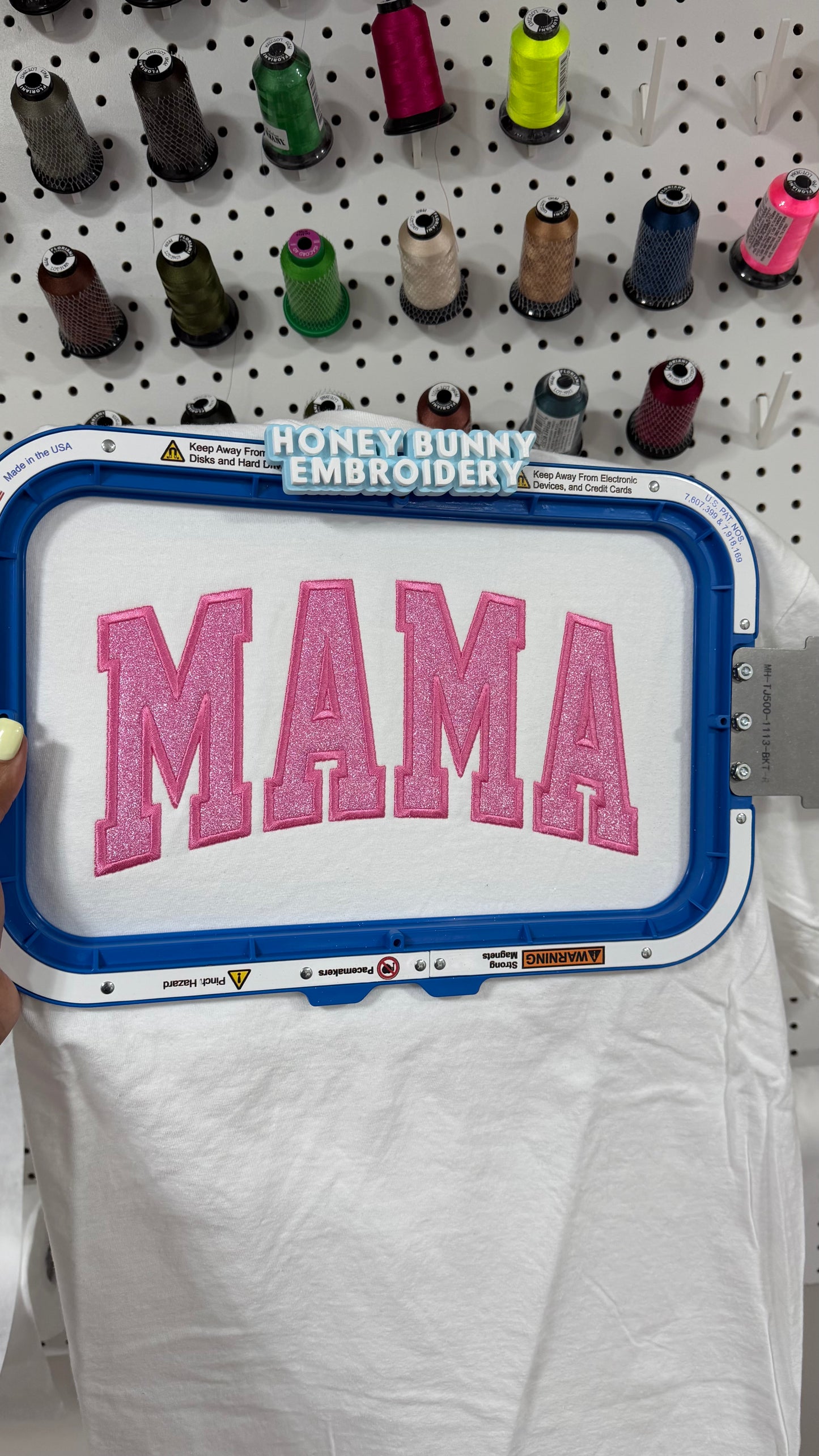 Glitter Appliqué Mama tee