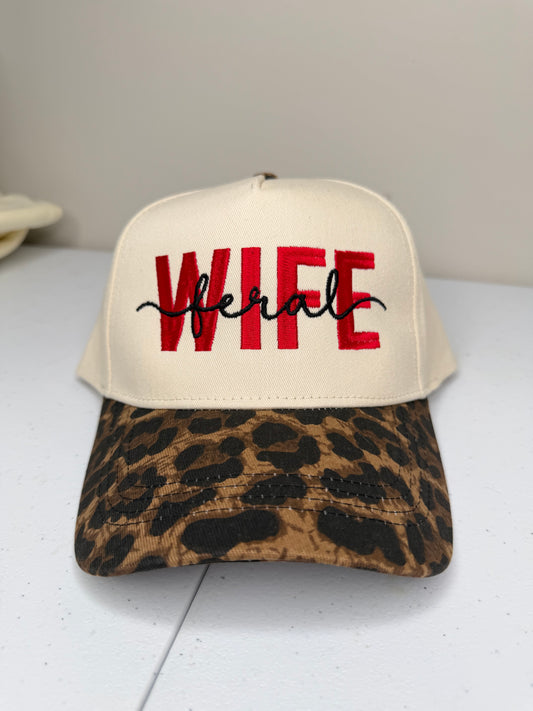 Feral Wife Leopard Bill Trucker