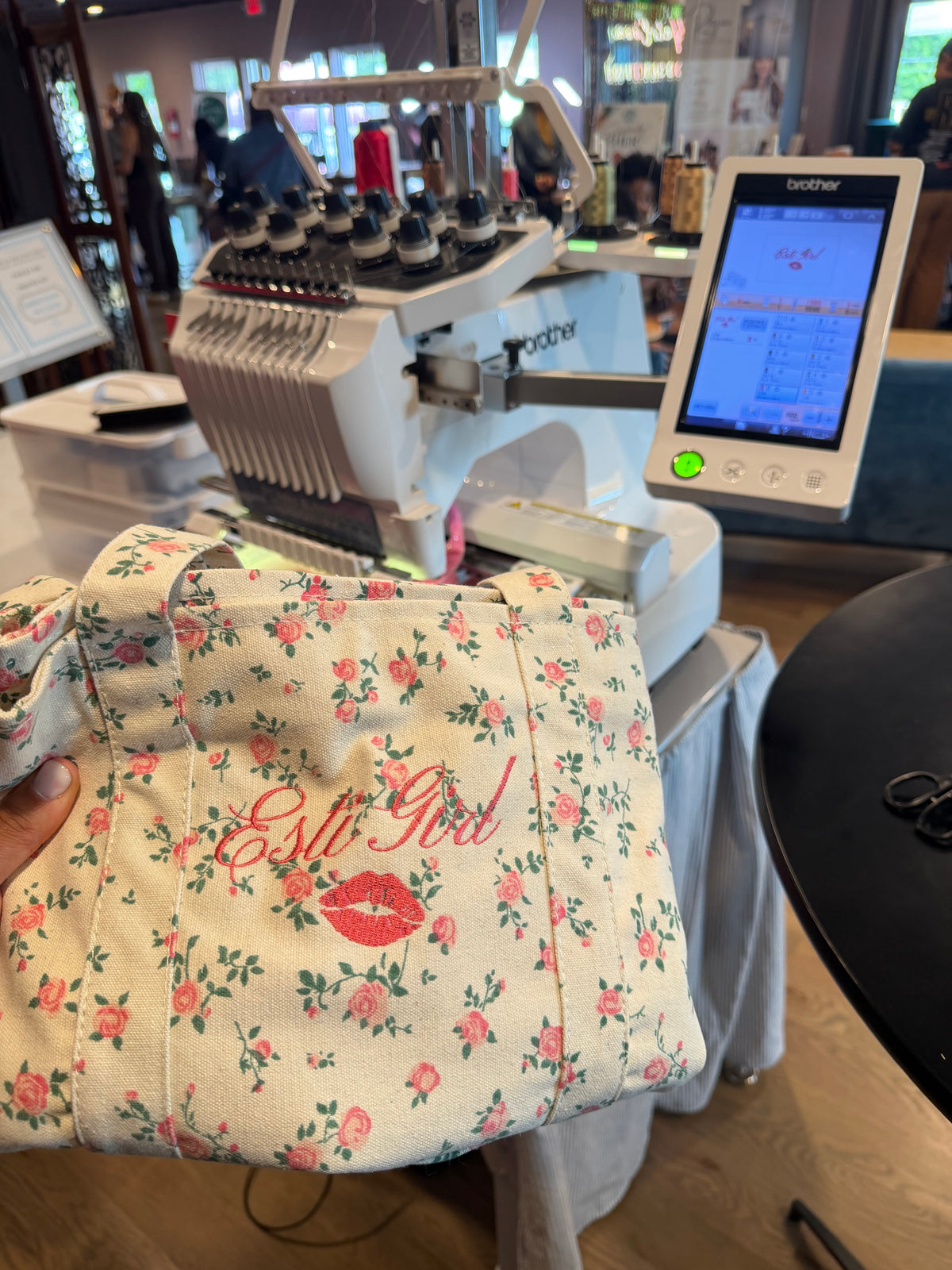 Floral Medium Canvas Tote