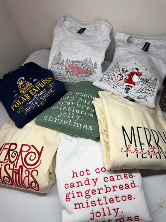 Vintage Christmas Tree Farm Crewneck
