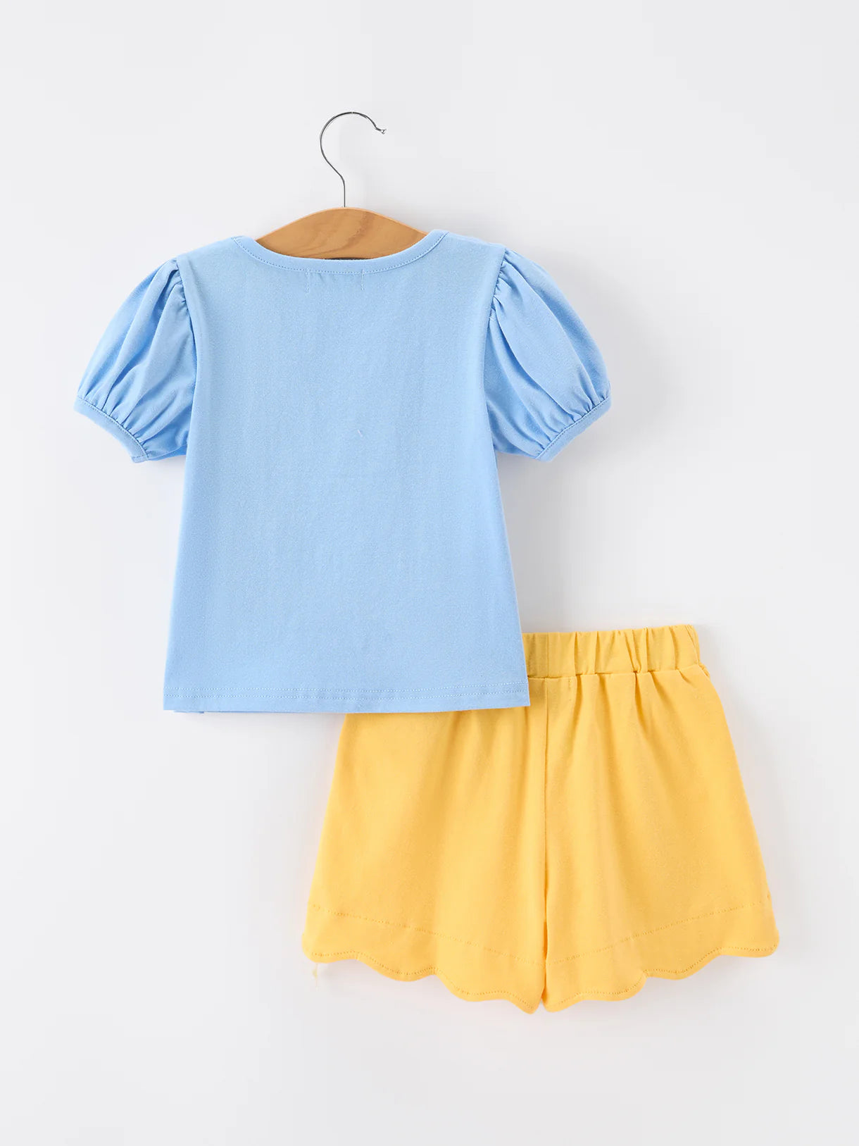 Crayon Front Applique Shorts Set
