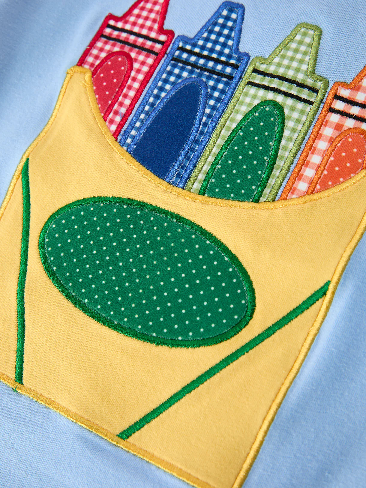 Crayon Front Applique Shorts Set