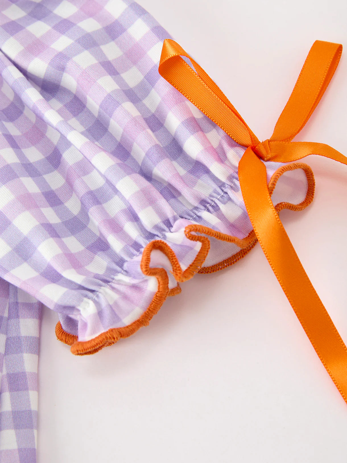 Lavender Gingham Ghost Dress
