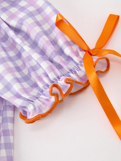 Lavender Gingham Ghost Dress