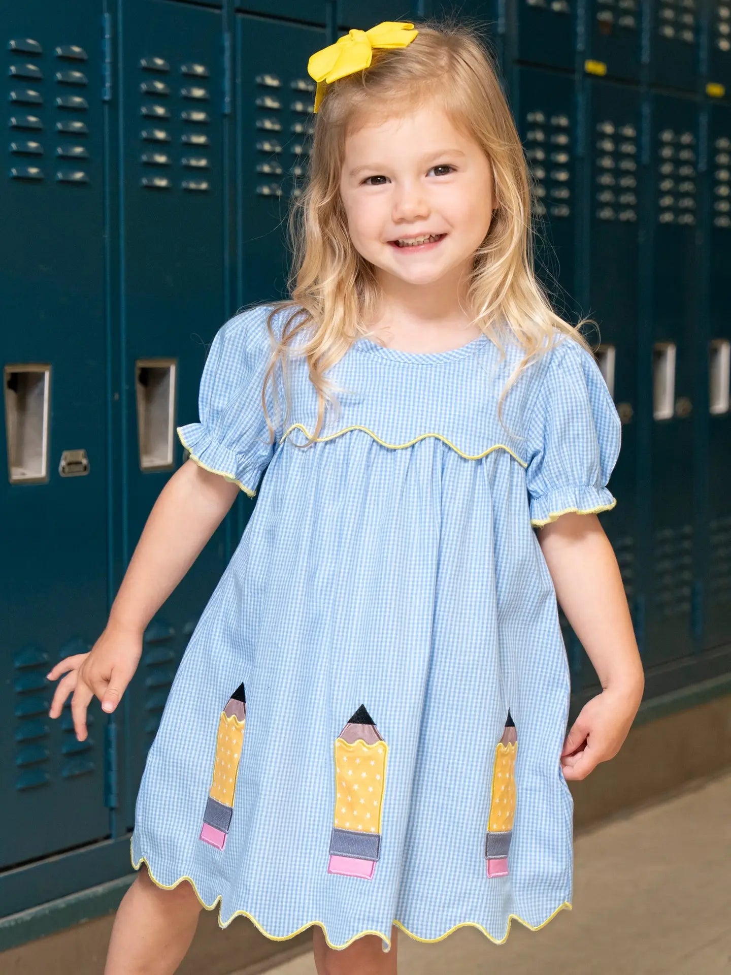 Scallop Hem Pencil Personalized Dress