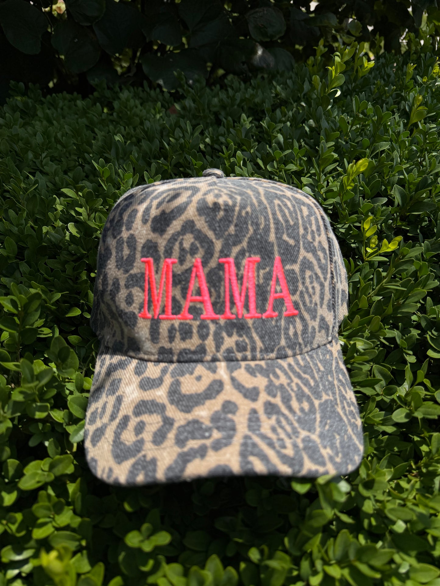 Leopard MAMA Embroidered Hat