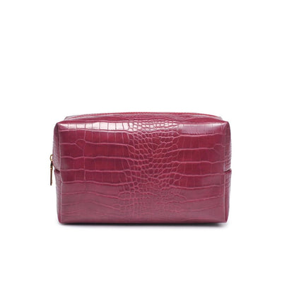 Red Croc Pouch Live Embroidery