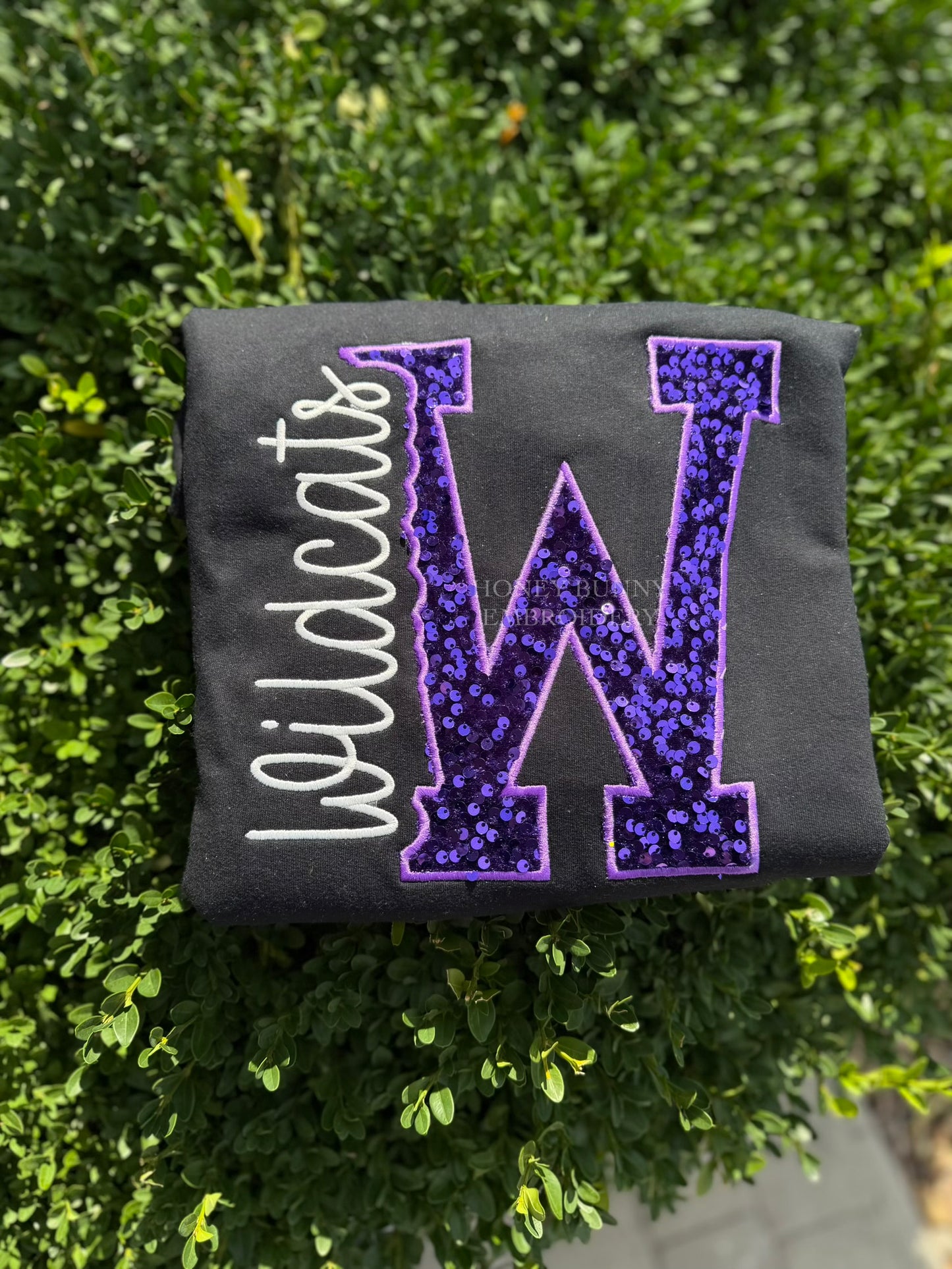 Mascot Sequin Side Cut Out Crewneck