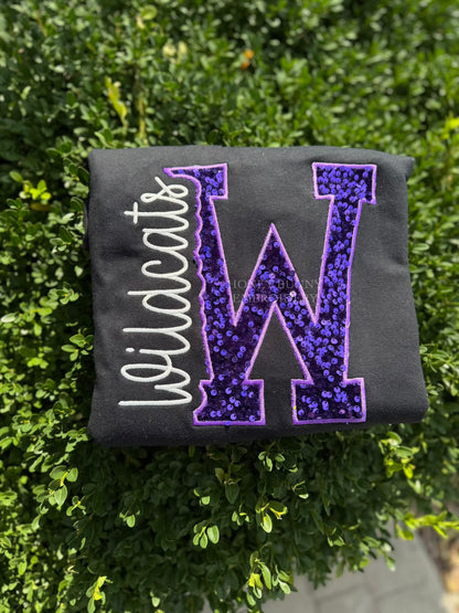 Mascot Sequin Side Cut Out Crewneck
