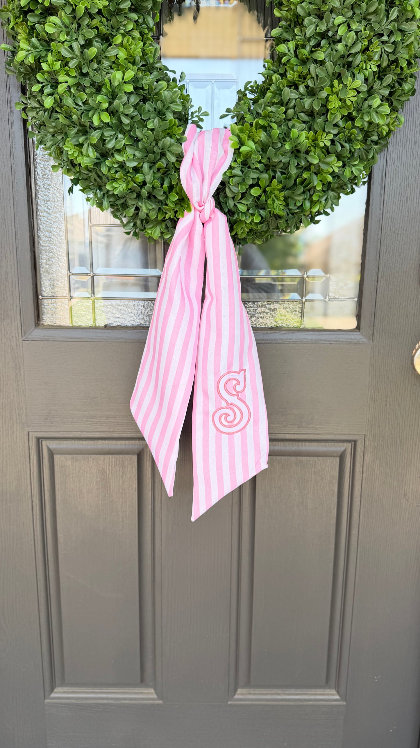 Cabana Stripe Wreath Sash