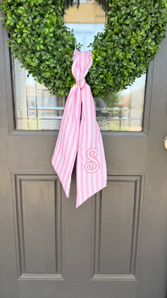 Cabana Stripe Wreath Sash