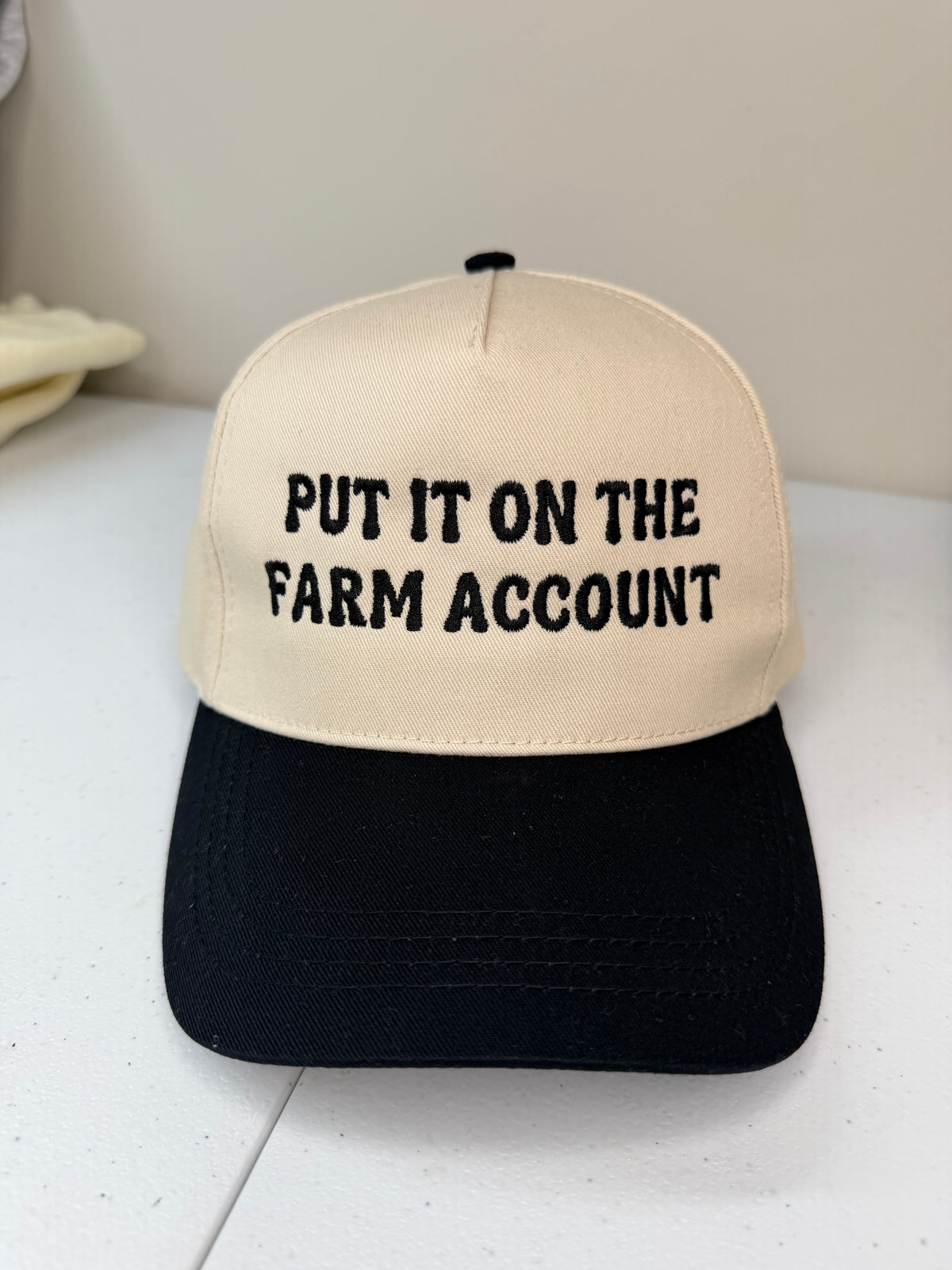 put it on the farm account