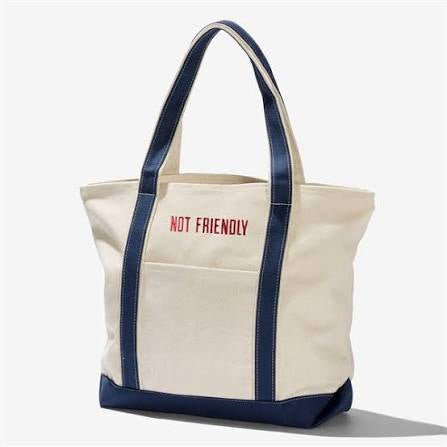 Navy Jumbo Canvas Tote