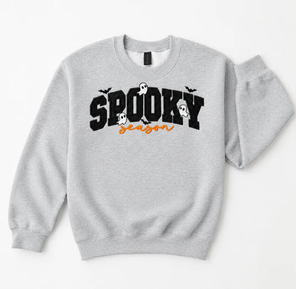 Spooky Season Glitter Appliqué Crewneck