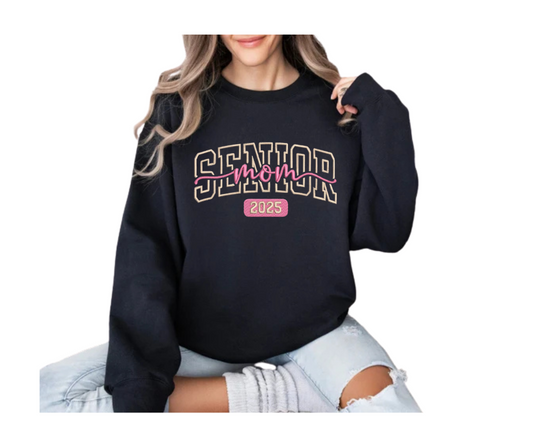 Custom Senior Mom 202* Sweatshirt – Personalized Colors + Optional Graduation Sleeve