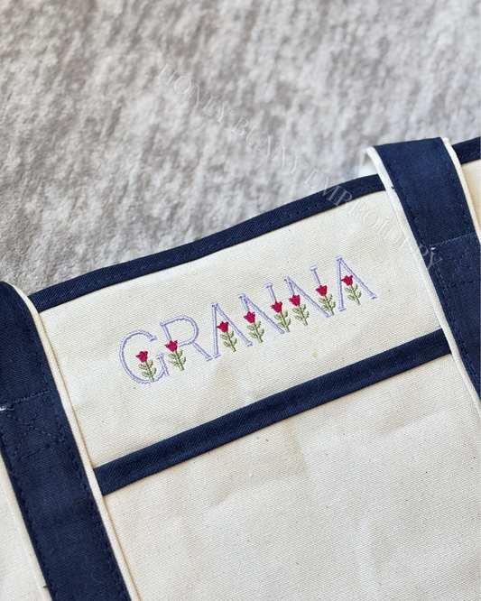 Tulip font Market Tote