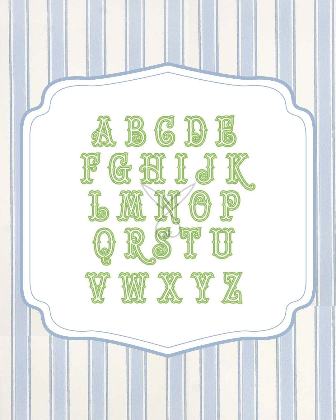 Cabana Stripe Wreath Sash