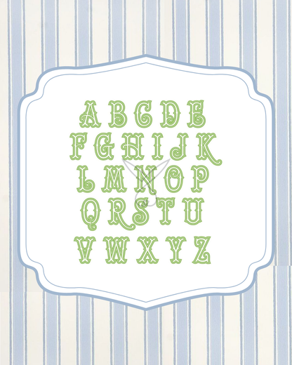 Cabana Stripe Wreath Sash