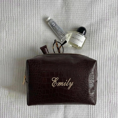 Croc Cosmetic Pouch