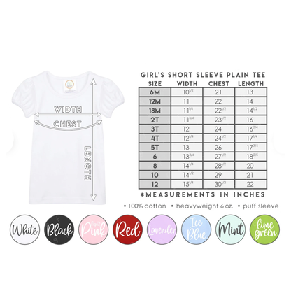 Pencil Name Ruffle Tee