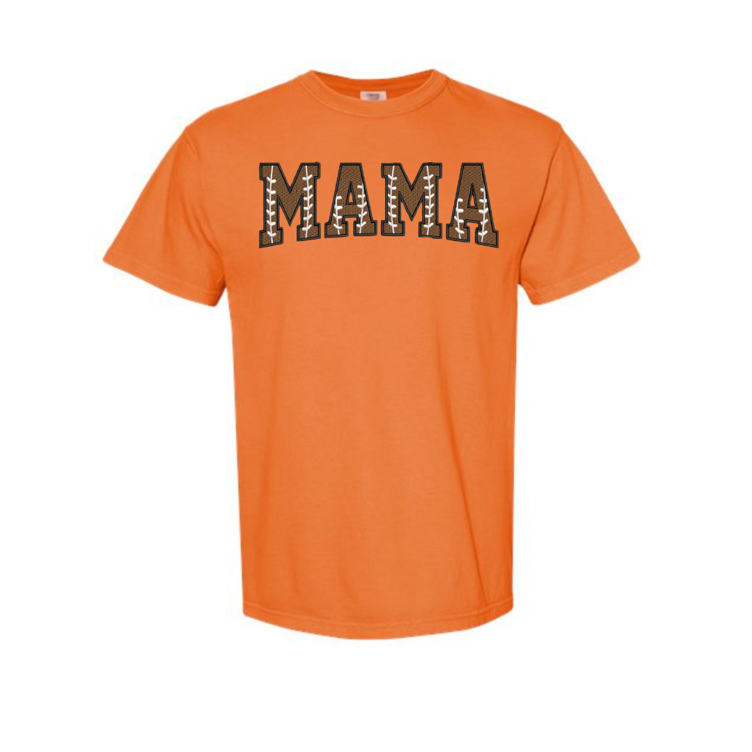 Custom Football Mama Shirt – Embroidered Game Day Tee