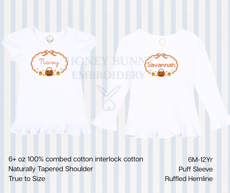 Pumpkin Candy Corn Crest Tee