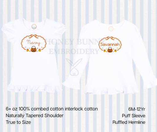 Pumpkin Candy Corn Crest Tee