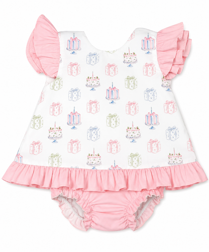 Personalized Birthday Party Bubble | Monogram Baby Girl Outfit
