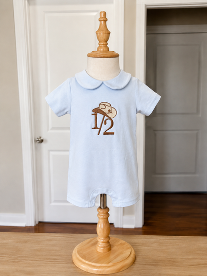 Cowboy Birthday Peter Pan Romper