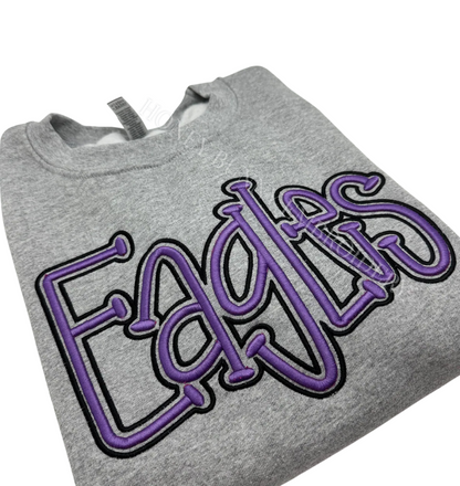 Eagles Team Mascot School 3D Puff Outline