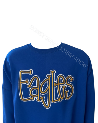 Eagles Team Mascot School 3D Puff Outline