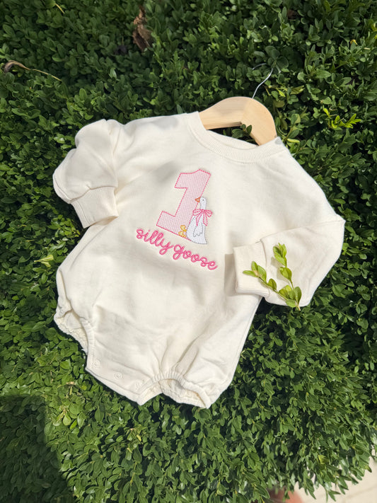 1 Silly Goose Bubble Romper