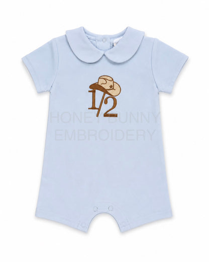 Cowboy Birthday Peter Pan Romper