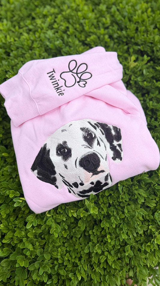 Heirloom Pet Portrait Full Front Crewneck/Hoodie