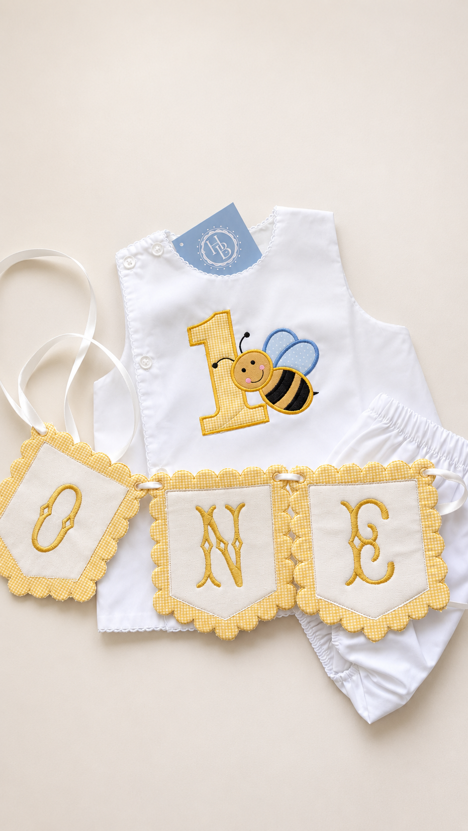 First Bee Day Diaper Dress Set