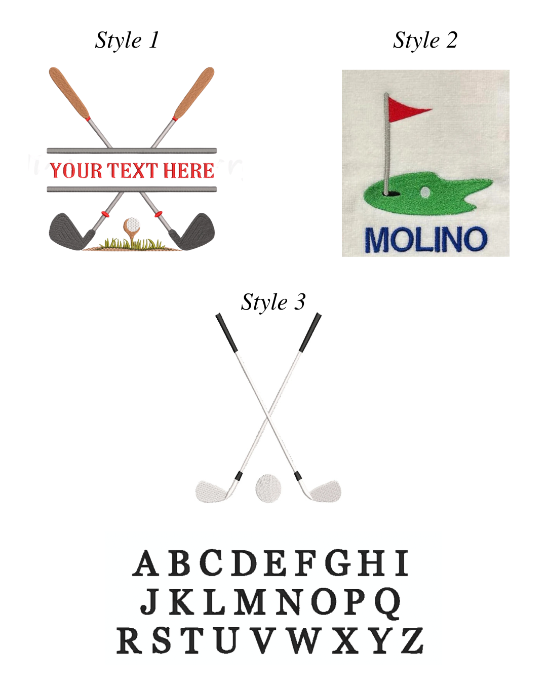 Golf Towel w/ Hoop and Loop