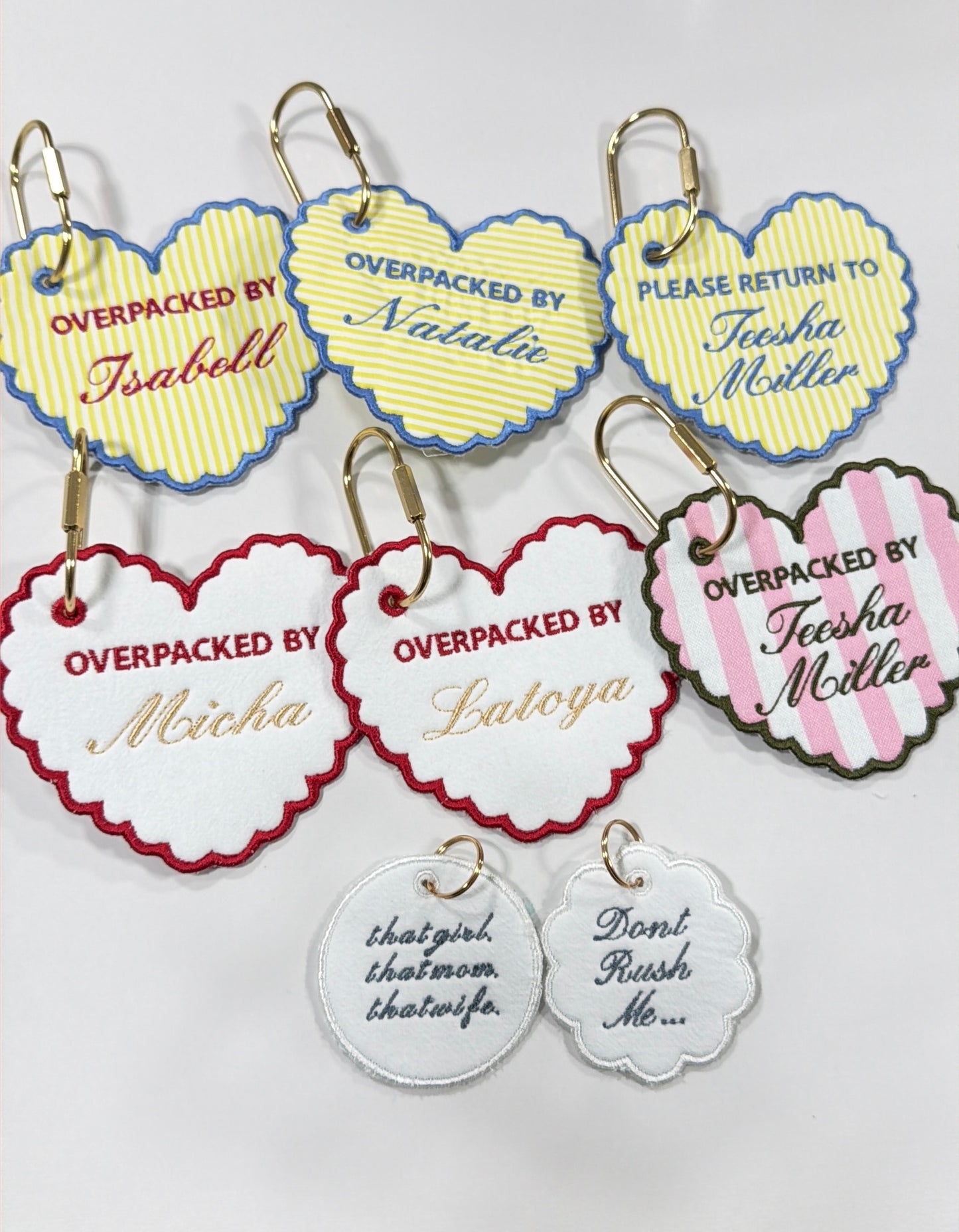Overpacked/Please Return Luggage Tag