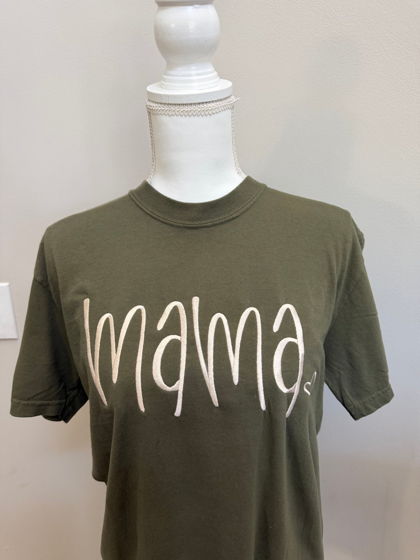 Mama Mini Heart Olive