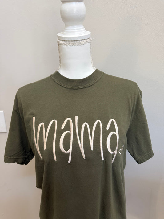 Mama Mini Heart Olive