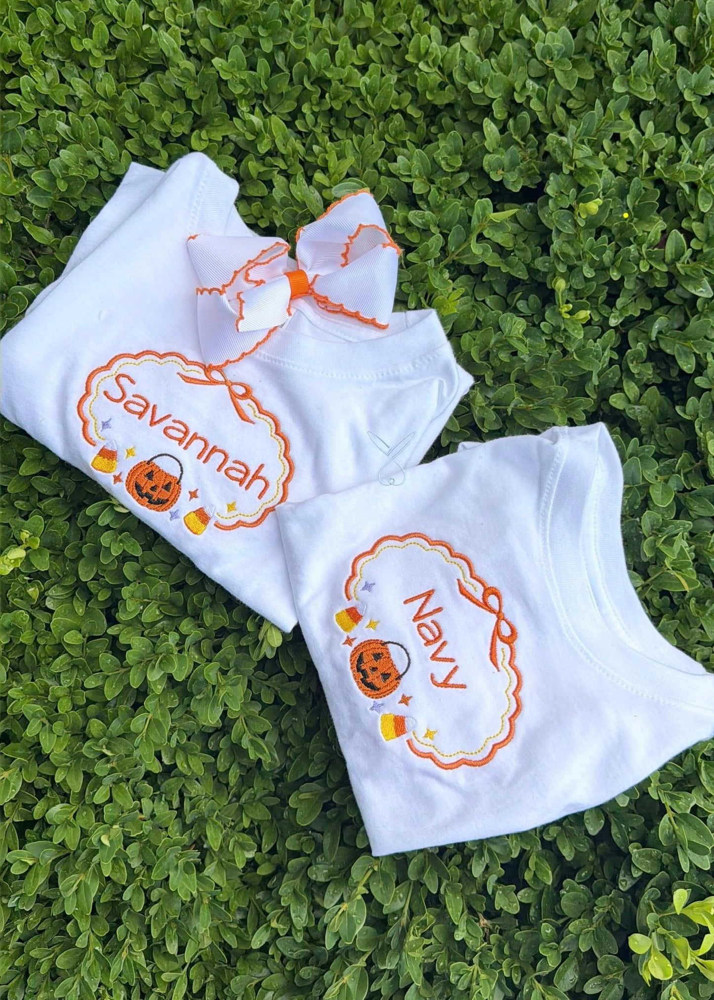 Pumpkin Candy Corn Crest Tee