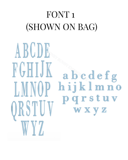JUMBO Favorite things Embroidered tote