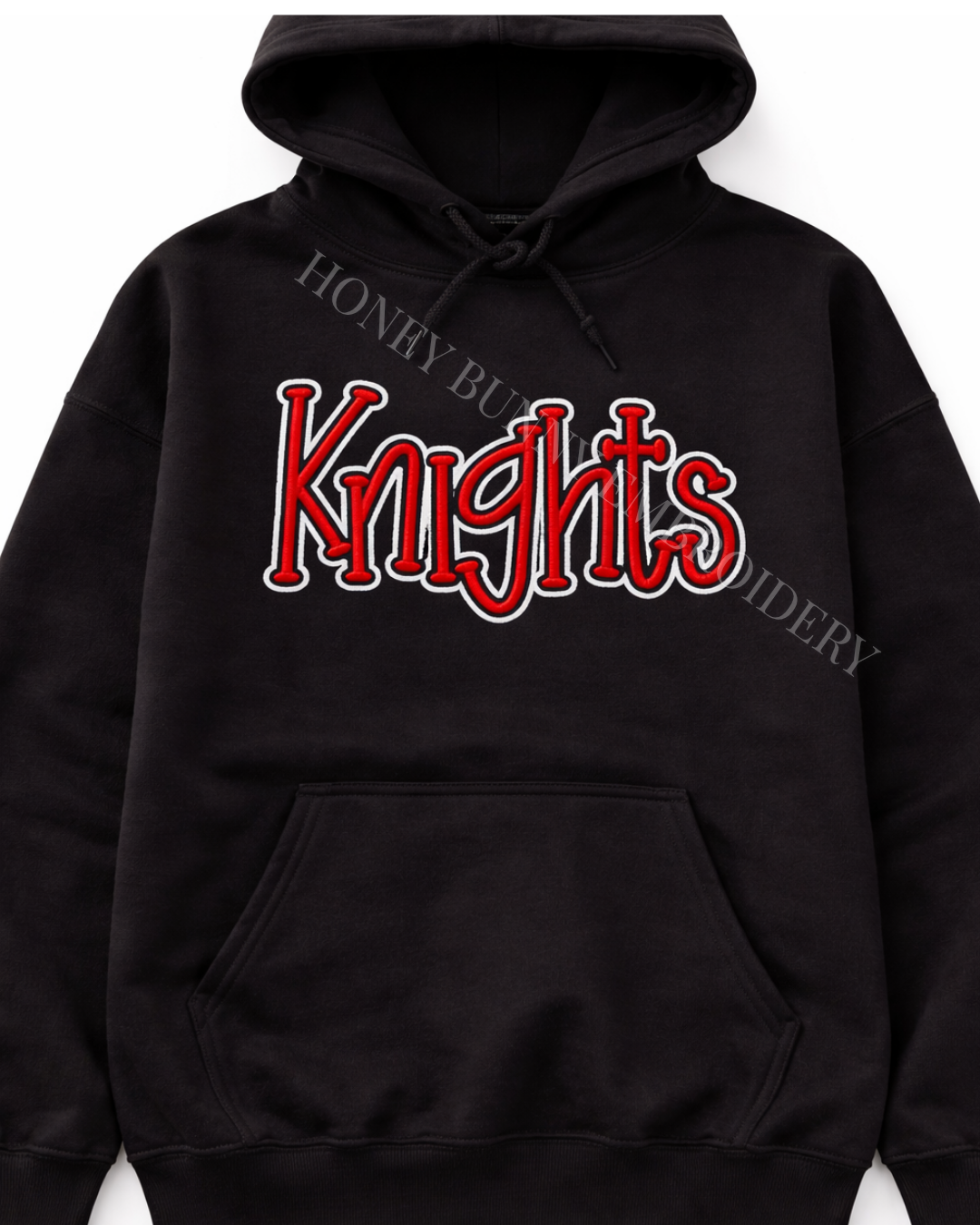 Knights Team Mascot School 3D Puff Outline