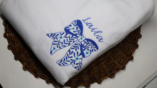 Personalized Coquette Chinoiserie Bow