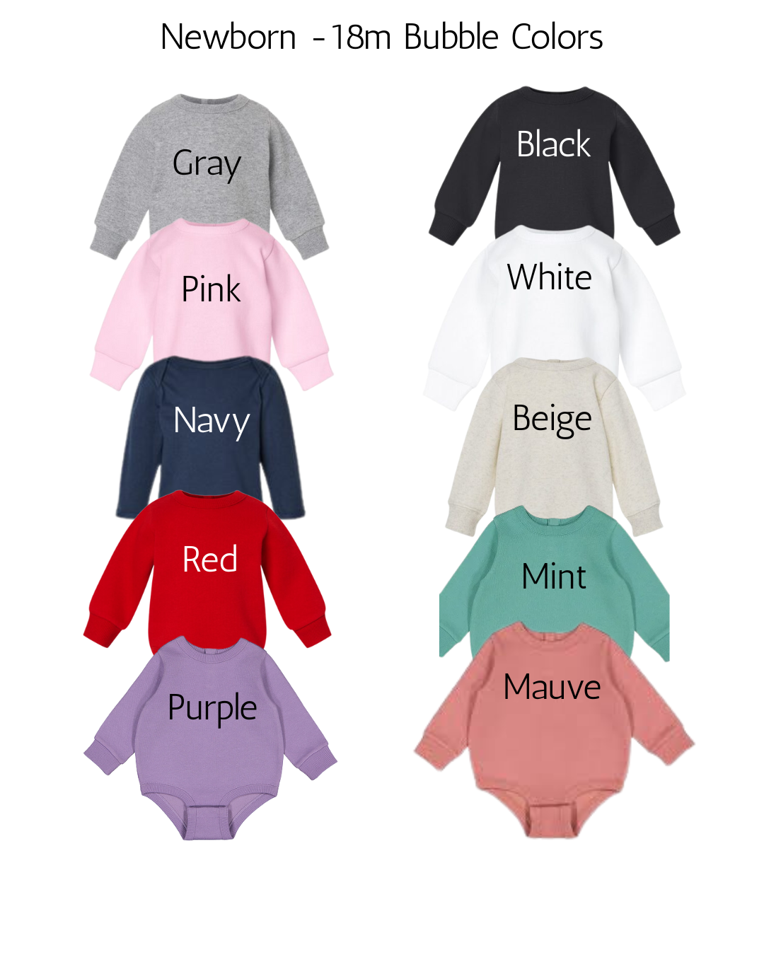 Classic Duo Name Fleece Bubble