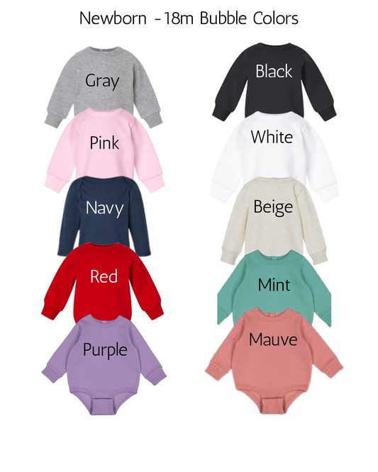 Classic Duo Name Fleece Bubble