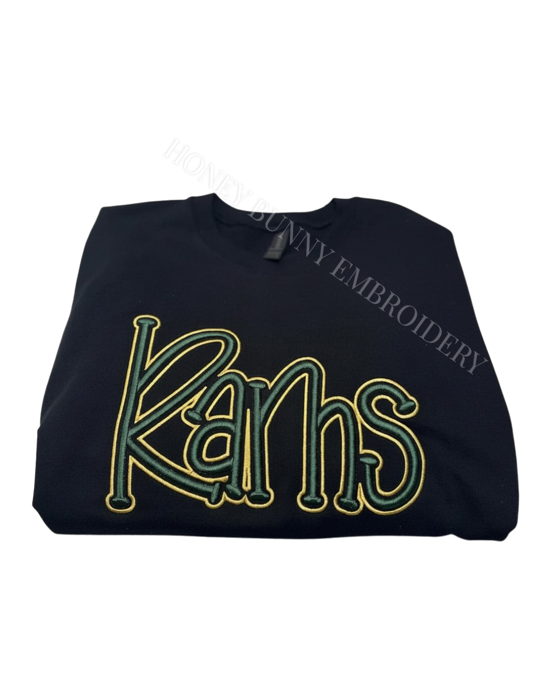 Rams Team Mascot School 3D Puff Outline