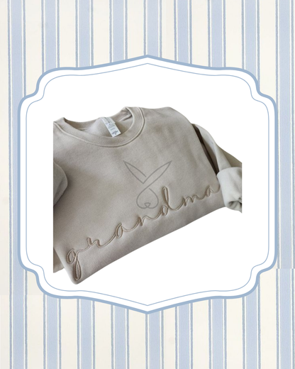 Snuggle Script Pullover | Custom Name