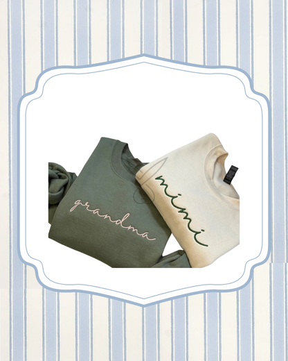 Snuggle Script Pullover | Custom Name