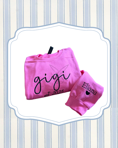 Snuggle Script Pullover | Custom Name