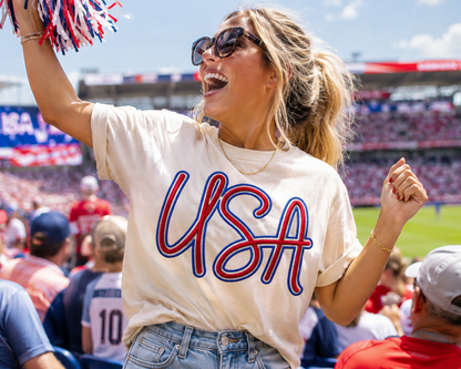 USA 3D Puff Tee